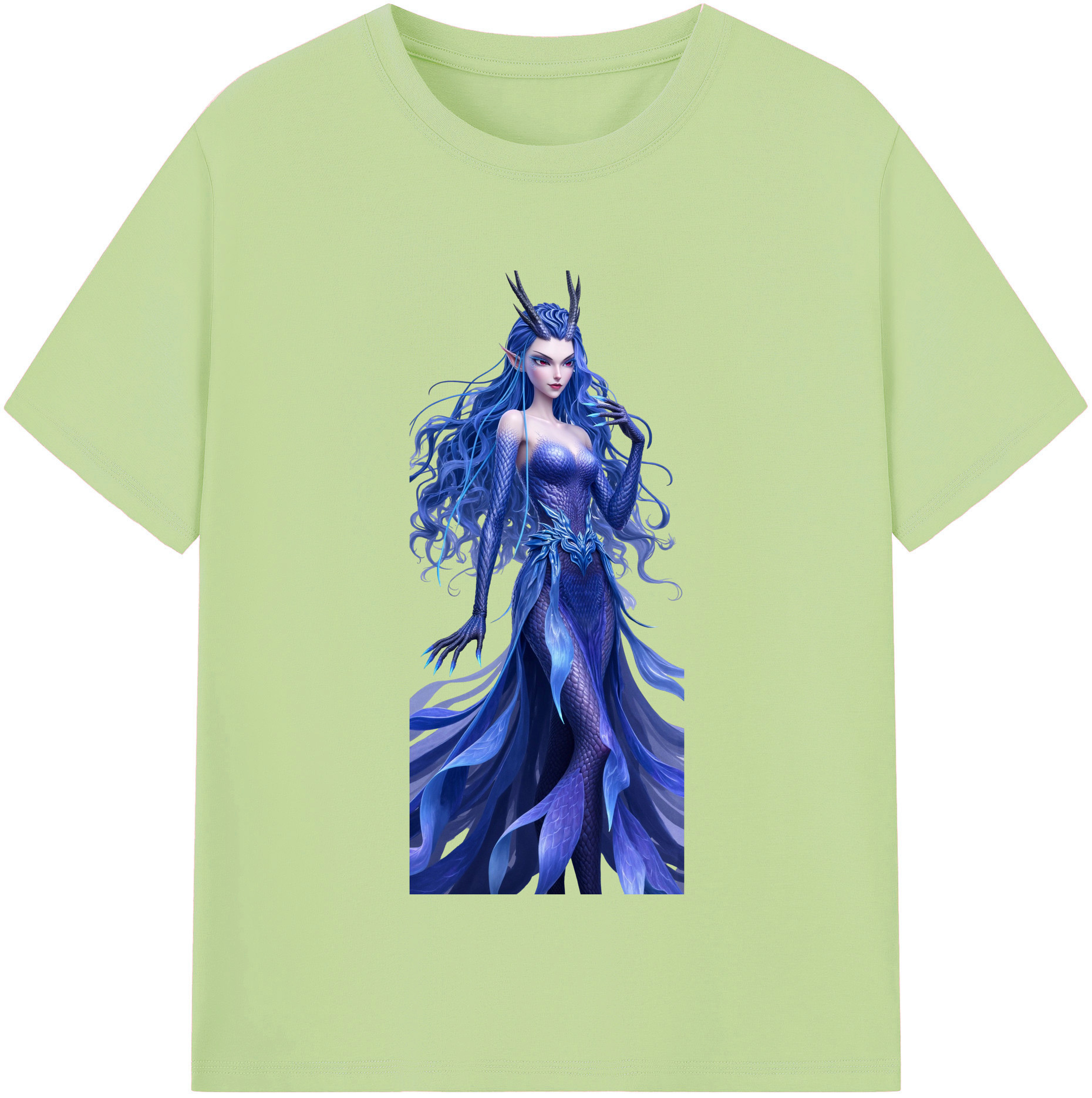 （画像用） Ne Zha 2 ナタ 魔童の大暴れ 綿100％半袖Tシャツ（フロントプリント）